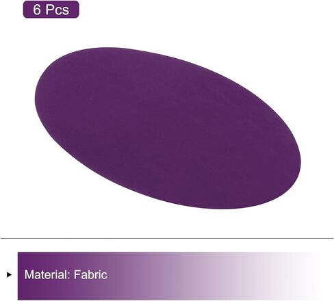 MECCANIXITY Elbow Knee Iron-on Fabric Patches Repair Patches Oval Repair Patch Self-Adhesive Purple for Clothing Repair Crafts Repair Kit Backpack Shoes Decoration Pack of 6 in Saudi Arabia