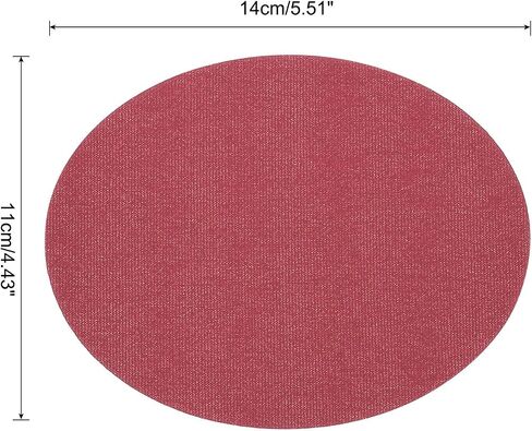 MECCANIXITY Elbow Knee Iron-on Fabric Patches Repair Patches Oval Repair Patch Self-Adhesive Purple for Clothing Repair Crafts Repair Kit Backpack Shoes Decoration Pack of 6 in Saudi Arabia