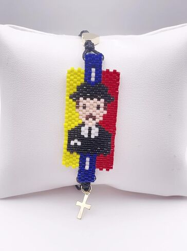 SIFRIMANIA Dr Jose Gregorio Hernandez, El Venerable, Miraculous Beato Medico Venezolano, Venezuelan Flag Bracelet for Woman in Saudi Arabia