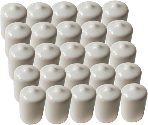 JINHAN Lug Nut Cap Covers Flexible Fit Wheel Lug Nut Cap White Fits 21-23 mm | Pack of 25 (White, 21mm, 25-Pack) in Saudi Arabia