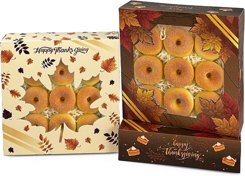 qiqee Christmas Cookie Boxes with Window 24packs 9x9x2.5 Inch Bakery Box Pastry Box for Christmas in Saudi Arabia
