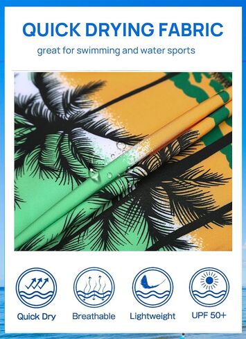 APTRO Men's Swim Trunks Long Palm Board Shorts Beach Swimwear #D1701 Green M in Kuwait
