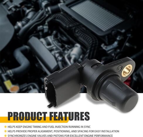 1 PC Automotive Camshaft Position Sensor, Engine Speed Detection Position Sensor F01R00B003 Modification Replacement Parts, Engine Control System Accessories, Compatible with Chery (Black) in Saudi Arabia