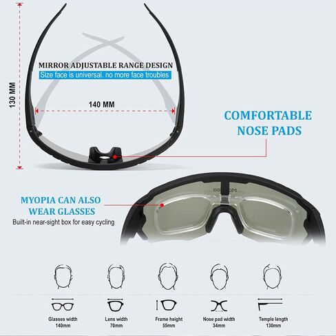 Cycling Glasses Sports Polarized Sunglasses For Men Women Riding Fishing Golf Baseball Running Glasses in Saudi Arabia