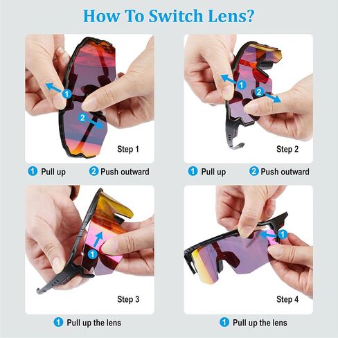 Cycling Glasses Sports Polarized Sunglasses For Men Women Riding Fishing Golf Baseball Running Glasses in Saudi Arabia