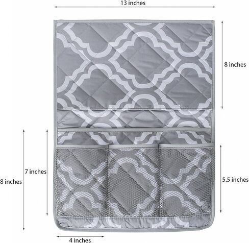 MDSTOP Bedside Caddy, Bedside Storage Bag, Under Couch Table Mattress Organizer, Fits for Book Tablet Magazine Phone Remotes Glasses in Saudi Arabia