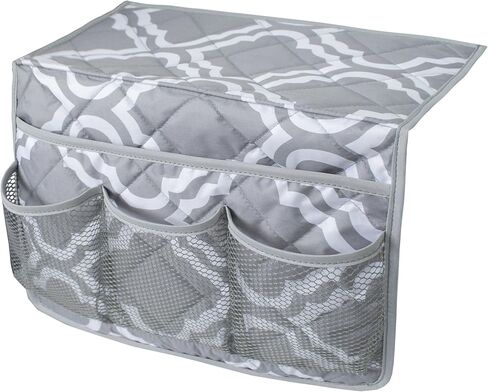 MDSTOP Bedside Caddy, Bedside Storage Bag, Under Couch Table Mattress Organizer, Fits for Book Tablet Magazine Phone Remotes Glasses in Saudi Arabia