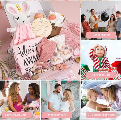Baby Girl Gifts, Baby Gifts for Girls,New Born Baby Girls Gift,Baby Girl Newborn Essentials,Gender Reveal Gifts,Baby Swaddle Blanket in Saudi Arabia