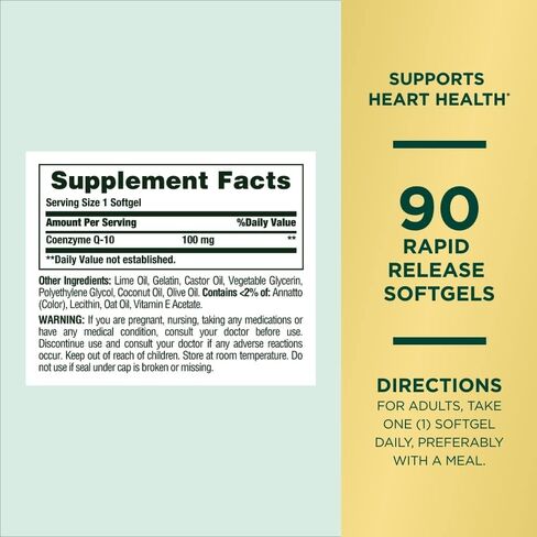 Nature's Bounty Advanced Triple Absorb Co Q-10, Heart Health, Rapid Release Softgels, 90 Ct in Saudi Arabia