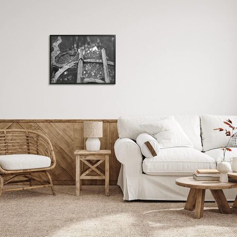 Stupell Industries Spooky Spider Webs Rustic Monochrome Gate Framed Wall Art, Design by Daphne Polselli in Saudi Arabia