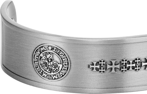 Willis Judd Knights Templar Cross Men's Pure Copper Magnetic Adjustable Bracelet Bangle in Saudi Arabia