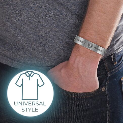 Willis Judd Knights Templar Cross Men's Pure Copper Magnetic Adjustable Bracelet Bangle in Saudi Arabia