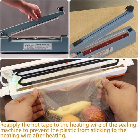 Teflon Tape for Vacuum Sealer, Vacuum Sealer. Suitable for Almost All Vacuum Sealer Models and for More Industrial Purposes (10mm x 33feet) in Saudi Arabia