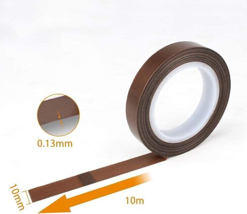 Teflon Tape for Vacuum Sealer, Vacuum Sealer. Suitable for Almost All Vacuum Sealer Models and for More Industrial Purposes (10mm x 33feet) in Saudi Arabia
