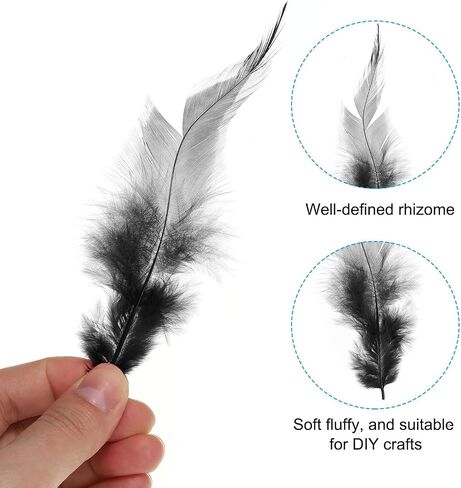 PATIKIL 3-6 Inch Saddle Hackle Rooster Feather, 50 Pcs Bulk Natural Feathers Fluffy Craft Feathers for Dream Catcher Earrings Pendant, Orange in Saudi Arabia