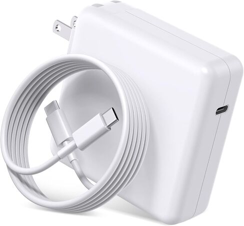 شاحن ماك بوك برو 120 وات USB C شاحن سريع لمنفذ USB C ماك بوك برو وماك بوك إير، آيباد برو، سامسونج جالاكسي وجميع أجهزة USB C، يتضمن كابل شحن 6.6أقدام in Kuwait
