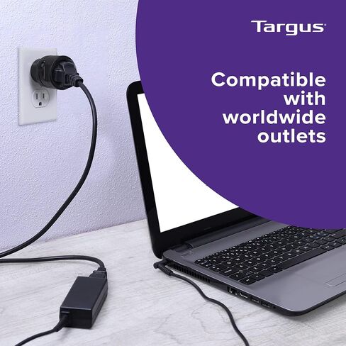 Targus Universal Power Travel Adapter, Black – International Plug Adapter for Europe, UK, AUS, and More, Safely Power Your Devices Around the World (APK01US1) in Saudi Arabia