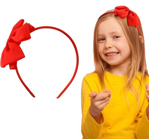 عصابة رأس للأطفال الصغار فيونكات شعر سوداء للفتيات، عصابات رأس على شكل فيونكة لطيفة للفتيات الصغيرات، عصابة شعر للفتيات الصغيرات في المدارس in Kuwait