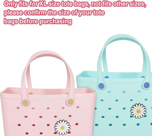 منظم حقيبة الشاطئ المطاطي متوافق مع حقيبة Bogg/حقيبة اليد الجنوبية ببساطة، منظم حمل إدراج منظم حقيبة اللباد مع 7 جيوب، فقط لحقيبة Bogg مقاس XL (وردي) in Kuwait