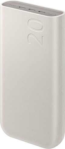 SAMSUNG 45W 20,000mAh Battery Pack Charger, Super Fast Charging w/ 3 Ports for Galaxy Phones, Buds and More, 5A USB-C Cable Included, 2024, US Version, EB-P4520XUEGUS, Beige in Saudi Arabia