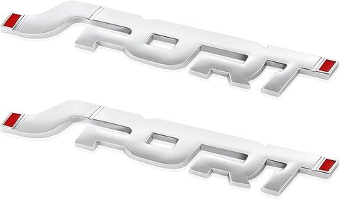 2PCS 3D Metal Car Sport Sticker, Car Side Fender Rear Trunk Emblem Badge Decals, Auto Tailgate Sport Logo Decoration Accessories, Compatible for All Truck SUV Pickup Models (Black) in Saudi Arabia