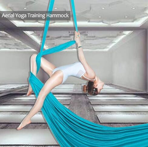 KIKIGOAL 10M معدات اليوغا الحريرية الجوية اليوغا بيلاتيس سوينغ اليوغا الجوية المضادة للجاذبية أرجوحة لحزام اليوغا كمال الاجسام in Kuwait