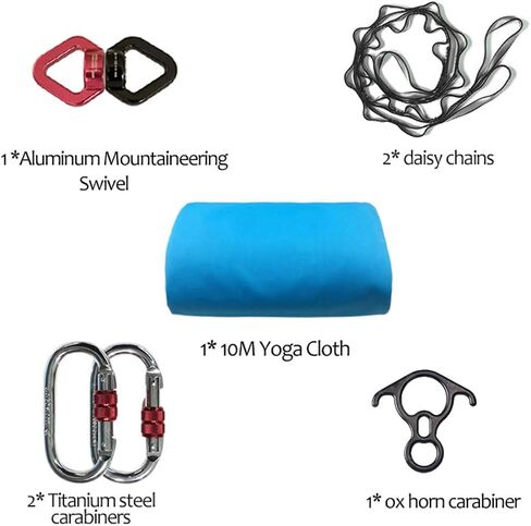 KIKIGOAL 10M معدات اليوغا الحريرية الجوية اليوغا بيلاتيس سوينغ اليوغا الجوية المضادة للجاذبية أرجوحة لحزام اليوغا كمال الاجسام in Kuwait