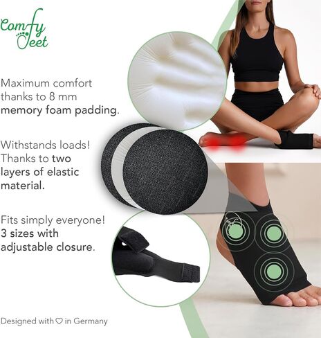 Wearable Yoga Mat and Meditation Cushion - Comfort & Protection for Cross-Legged or Kneeling Positions - Usable as Meditation Straps & Yoga Socks - Adjustable & Durable - Patent Pending in Saudi Arabia