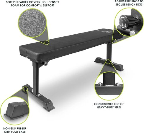 مقعد رفع الأثقال متعدد الأغراض قابل للطي والتعديل من بروسورس مع شريط مقاومة للمنزل وصالة الألعاب الرياضية، وتمارين تدريب القوة لكامل الجسم، وتمارين اللياقة البدنية وتدريب الأثقال in Kuwait