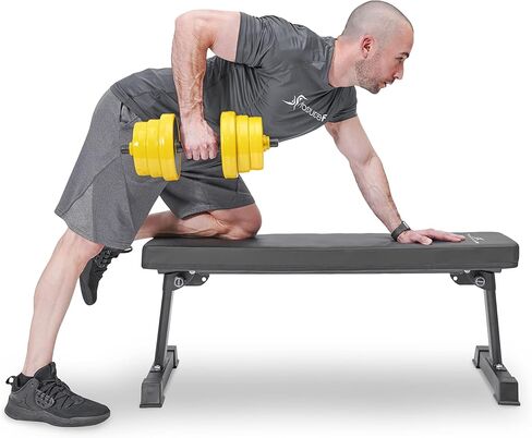 مقعد رفع الأثقال متعدد الأغراض قابل للطي والتعديل من بروسورس مع شريط مقاومة للمنزل وصالة الألعاب الرياضية، وتمارين تدريب القوة لكامل الجسم، وتمارين اللياقة البدنية وتدريب الأثقال in Kuwait