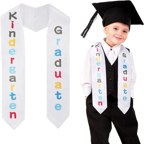 سرق التخرج من رياض الأطفال من Cosweet - وشاح التخرج لمرحلة ما قبل المدرسة مطبوع للجنسين 2024 للأولاد والبنات هدايا لطيفة in Kuwait