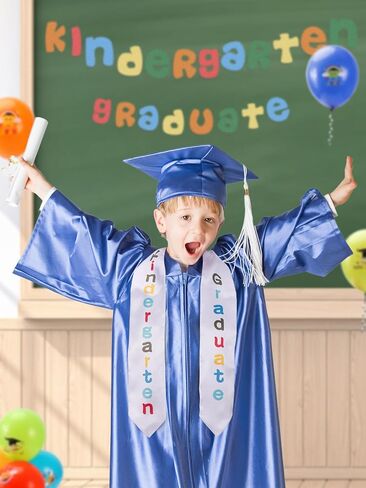 سرق التخرج من رياض الأطفال من Cosweet - وشاح التخرج لمرحلة ما قبل المدرسة مطبوع للجنسين 2024 للأولاد والبنات هدايا لطيفة in Kuwait