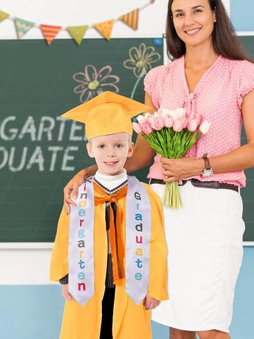 سرق التخرج من رياض الأطفال من Cosweet - وشاح التخرج لمرحلة ما قبل المدرسة مطبوع للجنسين 2024 للأولاد والبنات هدايا لطيفة in Kuwait