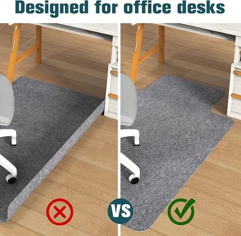 Placoot Office Chair Mat for Hardwood Floor & Tile Floor 55"x35" Desk Chair Mat for Rolling Chairs Electrostatic Adsorption Large Anti-Slip-Recyclable Material Floor Mat for Office/Home with Lip in Saudi Arabia
