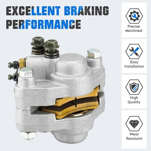 Rear Brake Calipers & Pads Fit for Polaris Scrambler 500 1998-2004, Magnum 325 500 1999-2001, Trail Blazer 250 400, Trail Boss 325 330, Xpedition 325 425, Xplorer 250 400 for 1910691 1910449-1 Pcs in Saudi Arabia