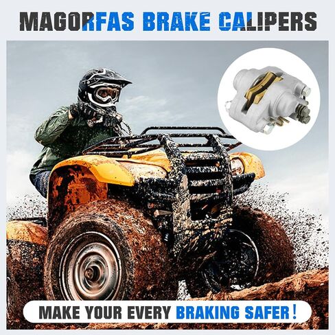 Rear Brake Calipers & Pads Fit for Polaris Scrambler 500 1998-2004, Magnum 325 500 1999-2001, Trail Blazer 250 400, Trail Boss 325 330, Xpedition 325 425, Xplorer 250 400 for 1910691 1910449-1 Pcs in Saudi Arabia