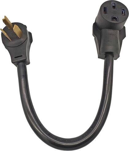 FC-EV10345 مجفف ذكر أقدم 3 شوكات إلى أنثى 4 شوكات 14-50R وعاء 3 شوكات إلى 4 شوكات EV سلك محول الشحن NEMA 10-30P إلى 14-50R 30A إلى 50A مخرج 30Amp 250Volt (فقط لاستخدام EV) in Kuwait