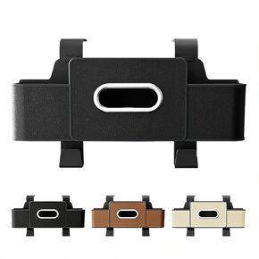 UKM 3 في 1 منظم المقعد الخلفي للسيارة، صندوق تخزين المقعد الخلفي للسيارة مع حامل أكواب، صندوق مناديل وخطافات، تخزين متعدد الوظائف مقاوم للماء لحمل الهواتف والمشروبات وحقائب اليد (أسود) in Kuwait