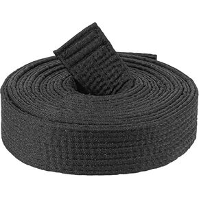 Karate Belt, 110 In Long Judo Belt, Durable Karate Black Belts, Double-Layered Cotton Core, for Martial Arts Judo Karates Taekwondo Wrestling in Kuwait