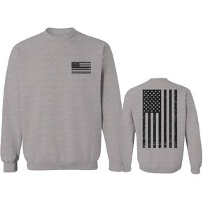 0021. Vintage American Flag United States of America Military us USA Patriotic Style Men's Crewneck Sweatshirt in Kuwait