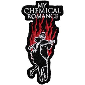 My Chemical Romance Military Ball Woven Iron On Patch (One Size) (Black/White/Red) in Kuwait