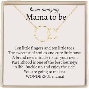 IPINK-Mom To Be Necklace - First Time Gift for Expecting Mother - Newborn Essentials - New Mom Jewelry - Pregnant Women Gifts in Kuwait