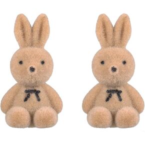 Easter Bunny Earrings for Women Cute 3D Lightweight Bunny Earrings Rabbit Stud Clip on Earrings Trendy Cartoon Plush Easter Earrings Unique Fashion Jewelry Accessories in Kuwait