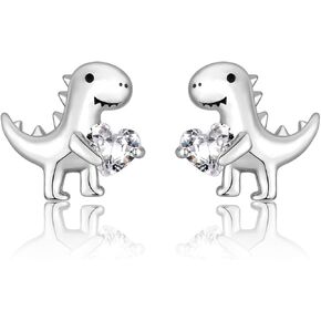 Dinosaur Stud Earrings for Women, Cute Dinosaur Gifts for Adults Girls Boys on Birthday Christmas in Kuwait