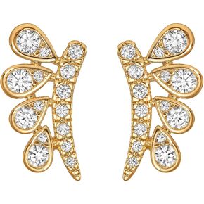 FETTERO أقراط للنساء - أقراط تشيكوسلوفاكيا مطلية بالذهب عيار 14 قيراط لا تسبب الحساسية أقراط ذهبية أنيقة على شكل أوراق تشيكوسلوفاكيا السوداء للنساء مجوهرات عصرية in Kuwait