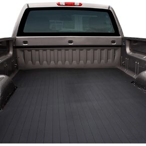 Trailfx Bed Mat for Chevrolet Silverado 1500 and GMC Sierra 1500 5.7 Foot Bed 2007-2018 Direct-Fit Textured Pebble Surface Drop-in Rubber Bed Liner 69 x 62 Inch 619N in Kuwait