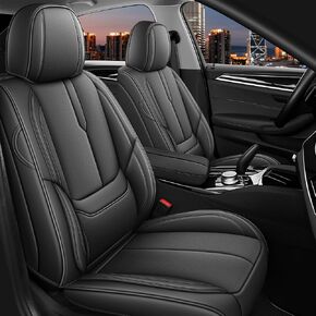 Arazi Seat Covers Full Set for Jeep Wrangler 2009-2025, Nappa Leather Car Seat Cover Full Coverage Waterproof Premium Seat Protectors (Black&Blue,5 Seats Standard) in Kuwait