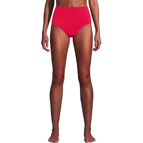 Lands' End Women's Chlorine Resistant Pinchless High Waisted Bikini Bottoms 6 Black in Kuwait