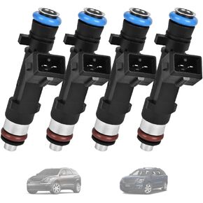 4 Pcs Fuel Injectors Set FIT Chevy Cruze 1.4L Sonic Trax Buick Encore 1.4L Turbocharged, Replaces OE 0280158205 FJ1150 2173432 55565486, 2-Pin Connector Multi-hole Spray Pattern in Kuwait