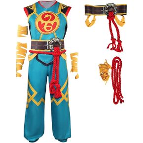 Toitaly القبضة الحديدية تأثيري الكونغ فو زي الكبار الرجال خارقة الأخضر البدلة مجموعة كاملة ملابس الهالوين in Kuwait